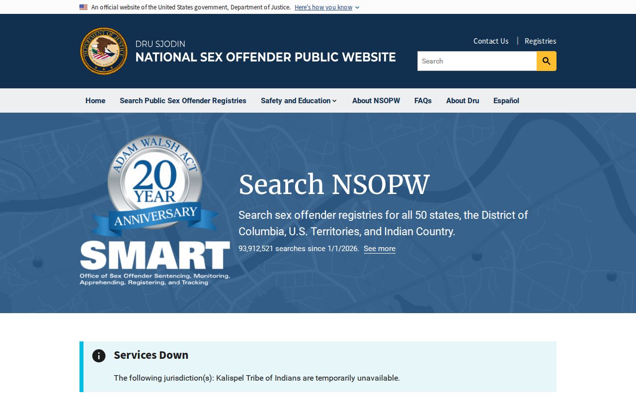 Baylor County sex offender check through the national NSOPW search
